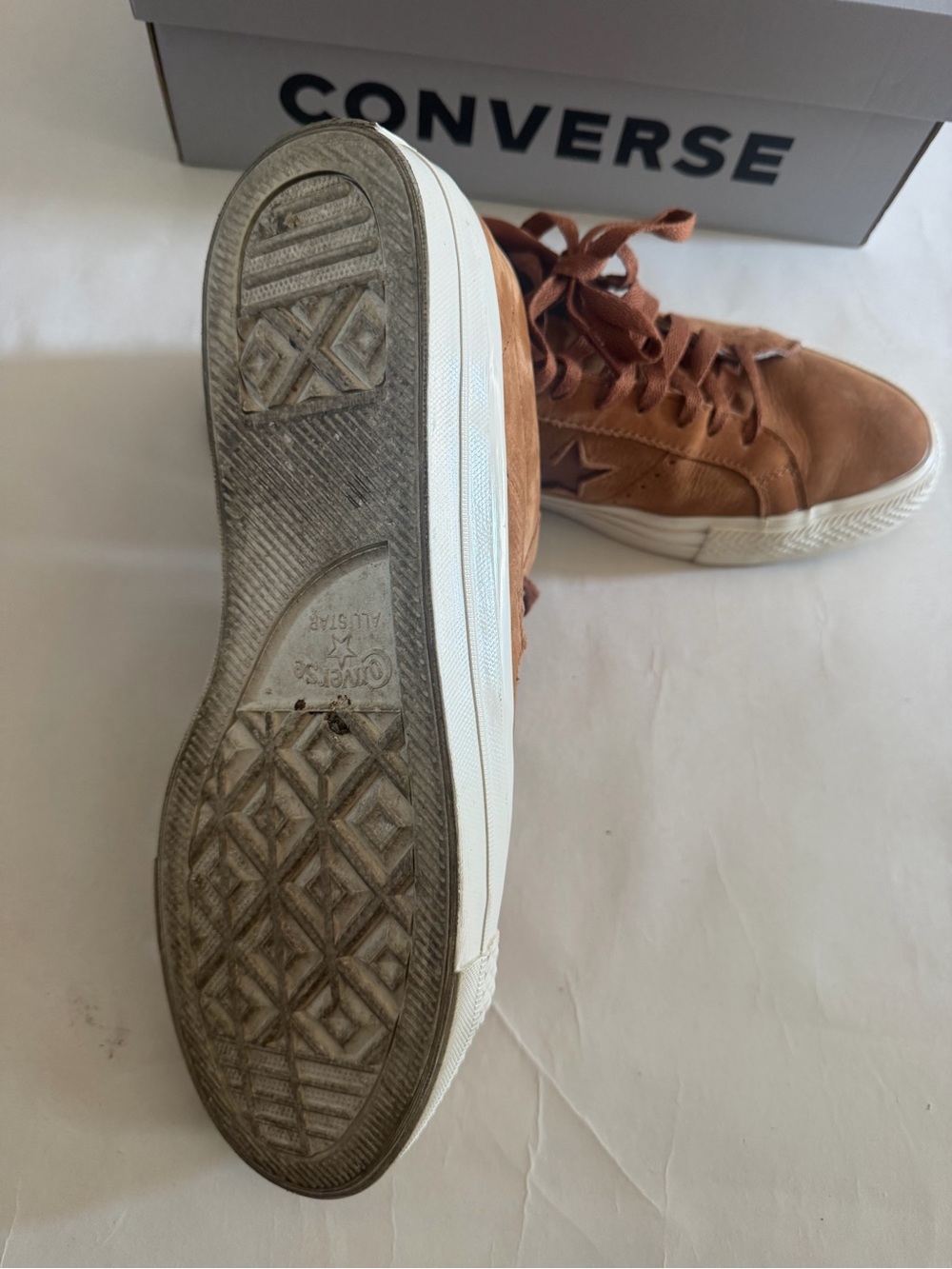 Converse One Star Low Top Sneakers - Brown Suede - Picture 5 of 7